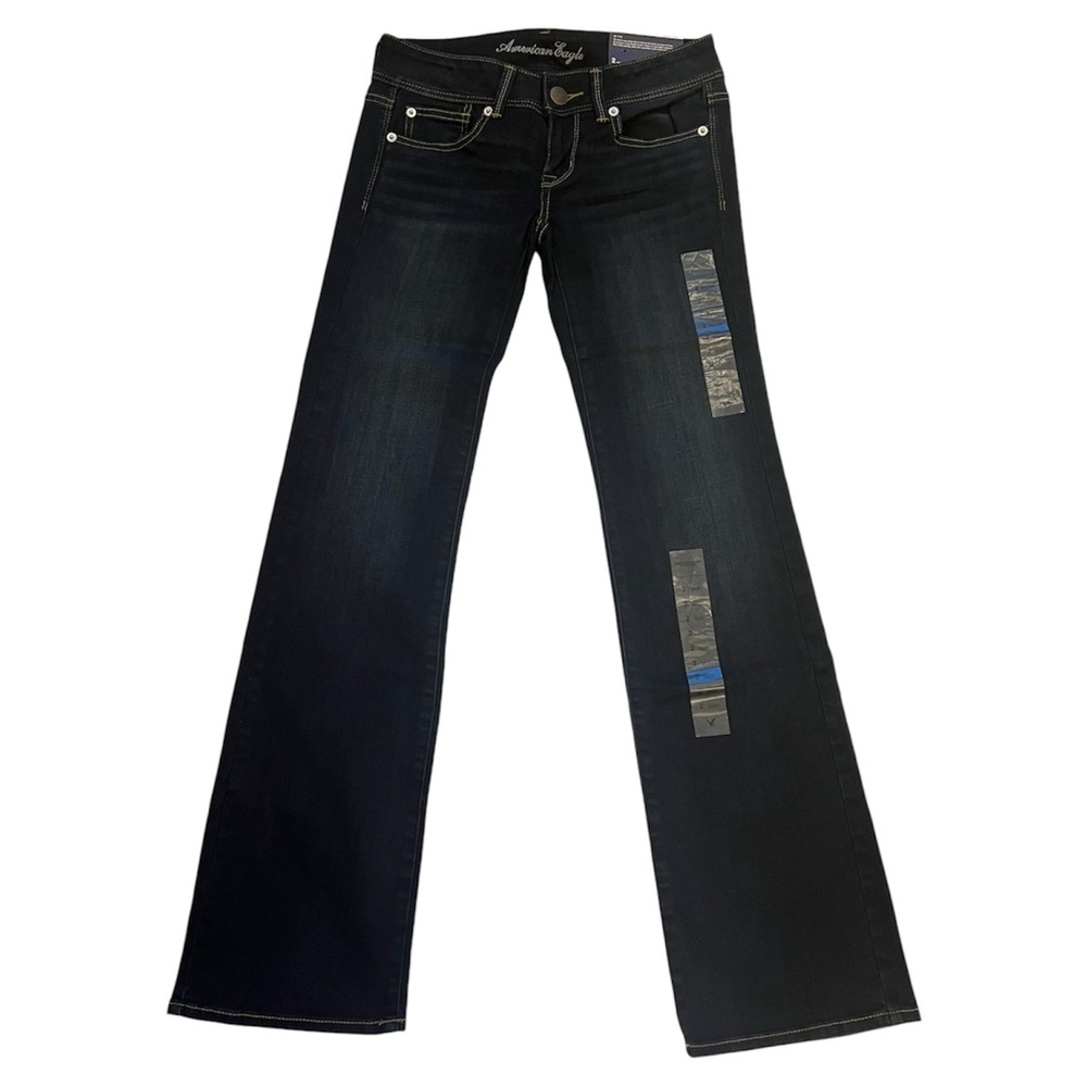 AMERICAN EAGLE jeans denim pants slim boot 2 regular NWT super stretch low rise